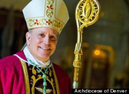 Denver's fifth archbishop, Samuel Aquila, replaces Charles Chaput in a private ceremony today. Chaput is now the archbishop of Philadelphia.