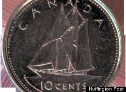 The Bluenose is featured on the Canadian dime.