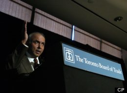 Prem Watsa, Chairman and CEO of Fairfax Financial Holdings at the Toronto Board of Trade. (CP/ Charla Jones)