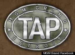 The new logo for the TAP upscale sports bar and restaurant at MGM Grand Casino in Detroit (Via MGM Grand Facebook).
