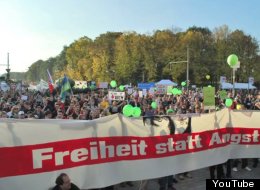 German's protest the Data Retention Directive