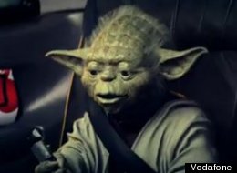 Yoda appears in the ad for Vodafone