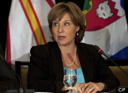 British Columbia Premier Christy Clark fields a question at the closing news conference of the annual Council of the Federation meeting in Halifax on Friday, July 27, 2012. THE CANADIAN PRESS/Andrew Vaughan