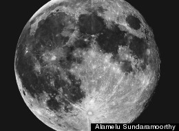 Blue moon is the name used when a second full moon appears in one month. This image of the full moon was taken by Alamelu Sundaramoorthy from Portland, Ore. on July 3, 2012.