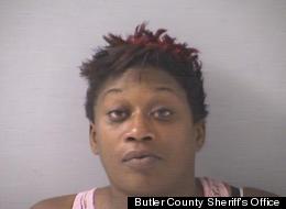 Tiffany Hurd was arrested Sunday after allegedly trying to hop a barbed-wire fence in order to enter Butler County Jail.