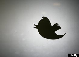 Twitter logo is displayed at the entrance of Twitter headquarters in San Francisco on March 11, 2011 in California. (KIMIHIRO HOSHINO/AFP/Getty Images)