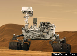 An artist concept features NASA's Mars Science Laboratory Curiosity rover.