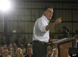 Presumptive Republican presidential candidate, former Massachusetts Gov. Mitt Romney, campaigns in North Las Vegas on Aug. 3. (AP Photo/Charles Dharapak)
