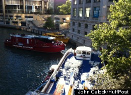 At least nine were injured when this Wendella tour boat crashed into a dock on the Chicago River.
