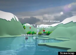 Environmentalists are crying foul after the company campaigning to build the Northern gateway pipeline released a video that apparently shows a much safer route for tankers through British Columbia’s waters than the one that actually exists. (Video screencap)