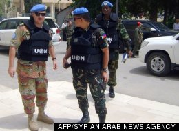 Des observateurs de l'ONU, au Nord-Est du pays. (AFP)