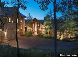 Exterior photo of Kelsey Grammer's home near Beaver Creek, Colorado.