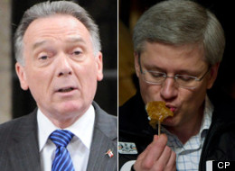 For the second time this week, Stephen Harper was introduced as the