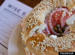A bagel from Wise Sons.