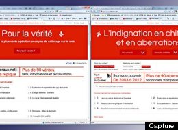 Capture d'écran des deux sites Web. (Radio-Canada.ca)