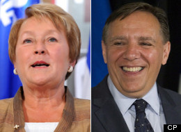 PQ Leader Pauline Marois, who used to serve in cabinet with CAQ Leader Francois Legault, suggested he had a history of double-crossing colleagues and should not be trusted by voters. (CP)