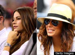 Sofía Vergara y Eva Longoria en el US Open.