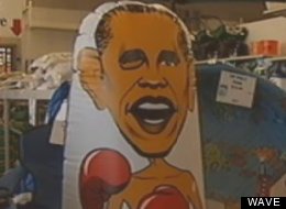 Stout's Building Center in Mount Washington, Ky., is selling an inflatable toy called an 'Obama Bop,' which has offended some residents.