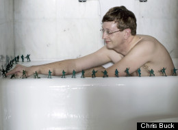 This is not Bill Gates playing with army men in a bathtub.