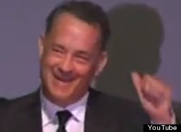 An emotional Tom Hanks told a humorous story during his eulogy of Michael Clarke Duncan on Monday.