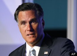 Republican presidential candidate and former Massachusetts Gov. Mitt Romney addresses the U.S. Hispanic Chamber of Commerce in Los Angeles, Monday, Sept. 17, 2012. (AP Photo/David McNew)