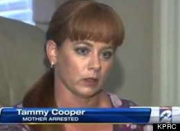 Tammy Cooper was arrested for child endangerment after a neighbor reported that she allegedly left her kids to ride motorized scooters unsupervised.