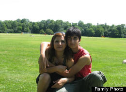 Fatemeh Derakhshandeh Tosarvandan, with her son Hessam Hafezi Mashhadi. (Family Photo)