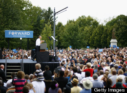U.S. President Barack Obama speaks to supporters on September 17, 2012, in Columbus, Ohio. (Photo by Matt Sullivan/Getty Images)