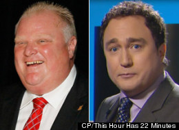 22 Minutes has joined the chorus of mockey over Toronto Mayor Rob Ford mixing up Winnipeg and Windsor on a recent trip to Chicago. (CP/This Hour Has 22 Minutes)