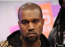Kanye West looks fierce.
