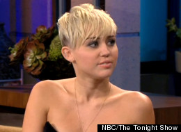 Miley Cyrus chats with Jay Leno on