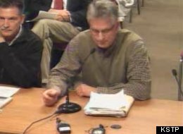 At right, Parents Action League member Bryan Lindquist at an Anoka-Hennepin School Board meeting.