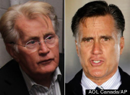 Martin Sheen didn't have much nice to say about Mitt Romney during an interview at Calgary's We Day event. (AOL Canada/AP)