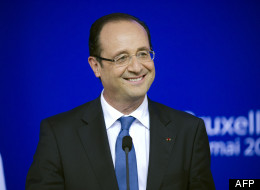 François Hollande...et sa cravate! (AFP)