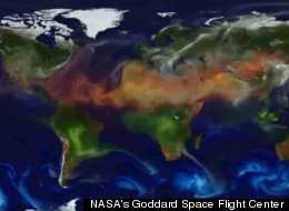 Un lado poco conocido de la Tierra: cubierta de polvo, aerosoles, humo y gases.