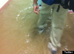 A broken water main at the Surrey Memorial Hospital flooded the ER with contaminated water. (Twitter @looduk)
