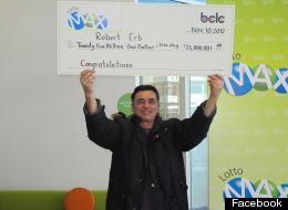 Rob Erb, a Terrance, B.C. man who won a $25-million Lotto Max jackpot in November, has been giving sizable donations to his community. (Facebook)