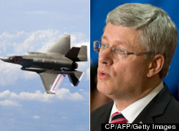 Amid the avalanche of figures, statistics, estimates and soothing political assurances coming this week on the Conservative government's troubled stealth fighter program, one report will warn about the lagging benefit for Canada's aerospace sector. (CP/AFP/Getty Images)