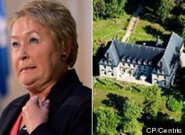 The sale of Pauline Marois' house, an opulent mansion known as La Closerie, has hit a roadblock due to the buyer's foreign citizenship. (CP/Centris)