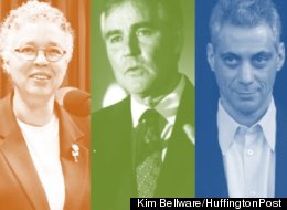 The fight for marriage equality in Illinois has drawn together unlikely allies, including Cook County Board President Toni Preckwinkle, Chicago Mayor Rahm Emanuel and Ill. GOP Party Chairman Pat Brady. (Kim Bellware/Huffington Post)