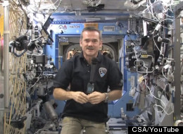 Canadian astronaut Chris Hadfield gave an update from aboard the ISS.