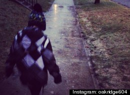 Icy road conditions greeted much of the Lower Mainland on Monday morning. (Instagram: Oakridge604)