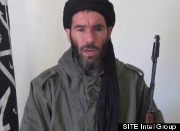 This image from video provided by the SITE Intel Group made available Thursday Jan. 17, 2013, purports to show militant militia leader Moktar Belmoktar. (SITE Intel Group)