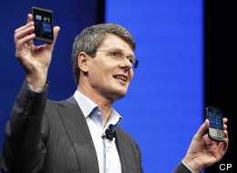 The long-awaited BlackBerry Z10 will hit Canadian stores on Feb. 5, and will be available for $149 with a three-year contract, the company formerly known as RIM announced Tuesday. (AP Photo/Mark Lennihan)