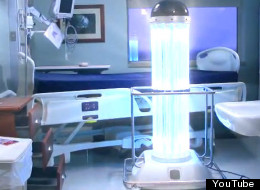 Vancouver hospital robot 'Trudi' zaps germs using UV rays. (YouTube)