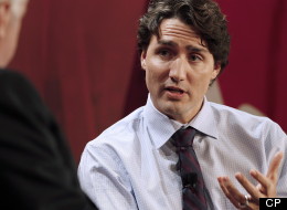 Liberal party candidate Justin Trudeau takes part in the Liberal Party of Canada leadership debate in Winnipeg, Saturday, February 2, 2013. (THE CANADIAN PRESS/John Woods)