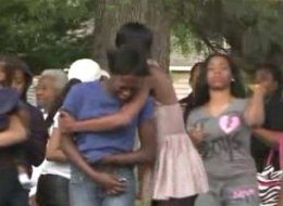Community members react to the death of a little boy who was killed trying to protect his sister.