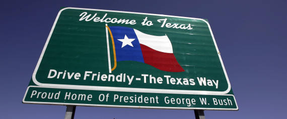 TEXAS WELCOME SIGN