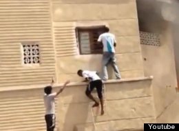 Saudi Arabian Teens Rescue Child From Burning Building (VIDEO)